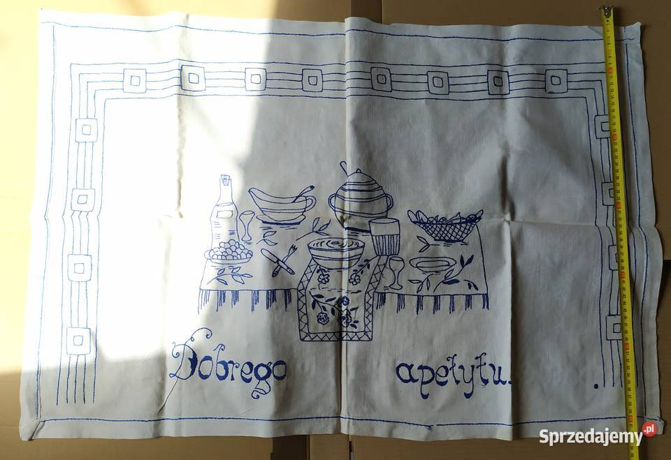 379 CHUSTA Kilim ludowy do powieszenia RETRO łódzkie