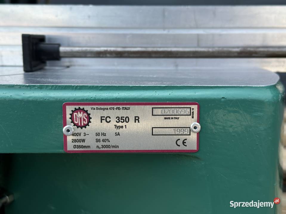 Piła kapowa ukośnica OMS FC 350 R 22 kW 1485