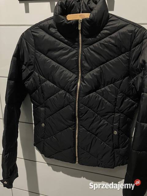 czarna kurtka pikowana xxs 32 stójka kołnierz Toruń sprzedam