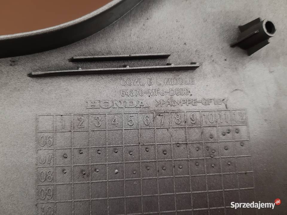 HONDA CBR 600RR BOK LEWY OWIEWKA BOCZEK Bieleń