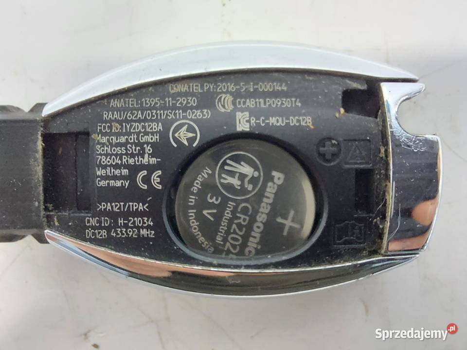 Mercedes EQV w447 Vklasa kluczyk pilot obudowa