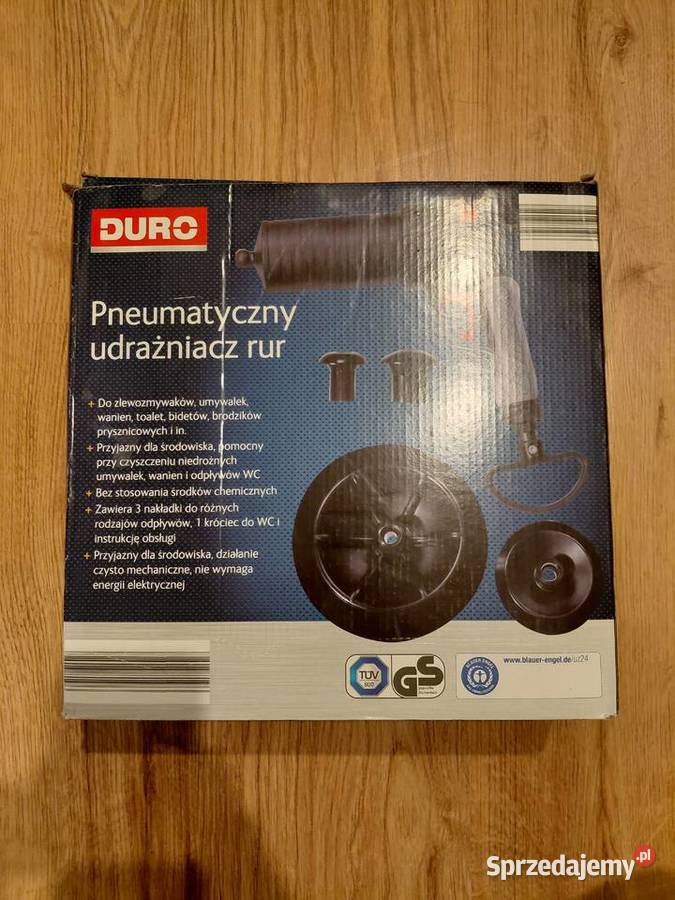 Pneumatyczny udrażniacz rur DURO nowy kompletny