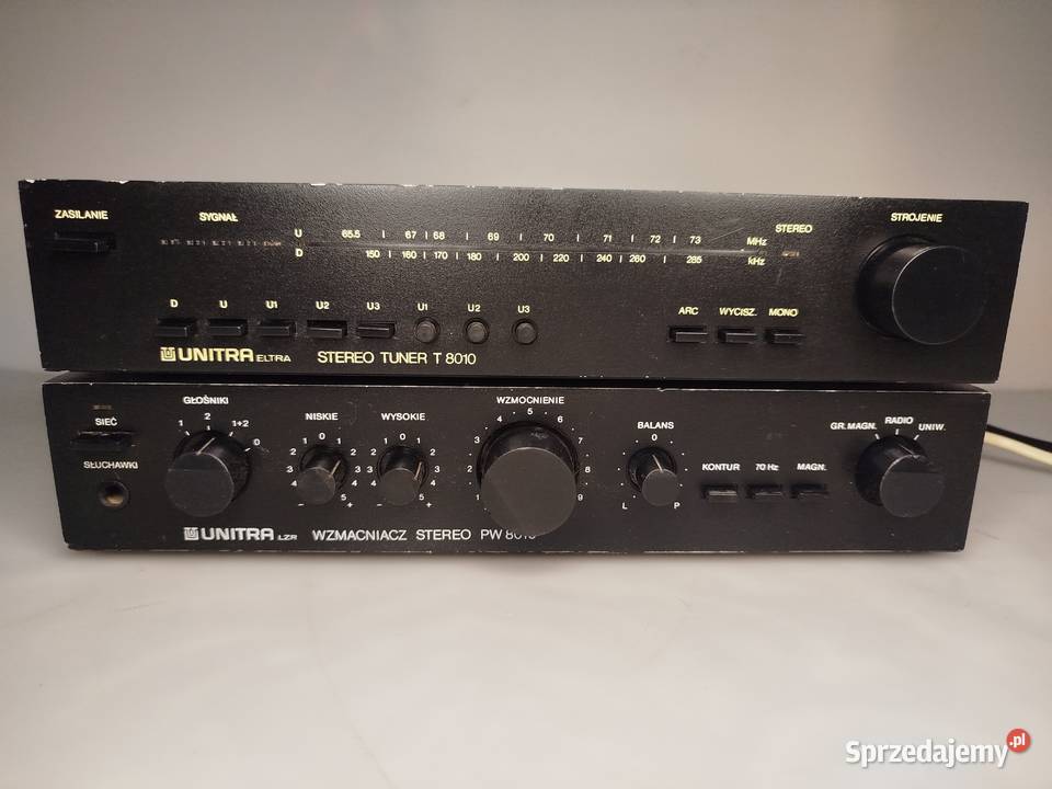 Wzmacniacz UNITRA PW80 i Tuner T8010 Zgierz sprzedam