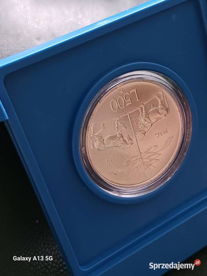 500 Lirów Włochy 1981 r Wergilius Mennicze Konin