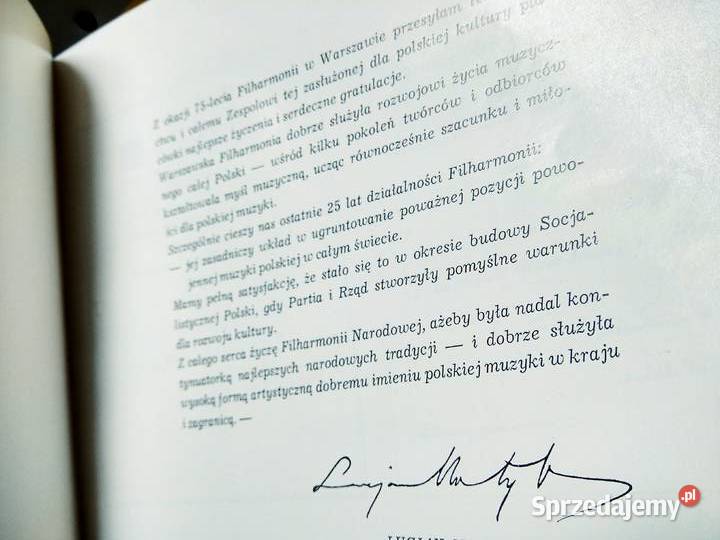 75 lat Filharmonii unikatowe książki outlet Warszawa sprzedam