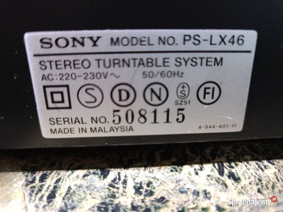 Gramofon SONY Vintage Rewelacyjny stan wielkopolskie