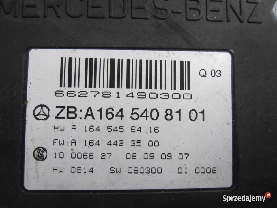 MERCEDES ML 30 D 09r moduł SAM A1645458032 osobowe Komputery świętokrzyskie