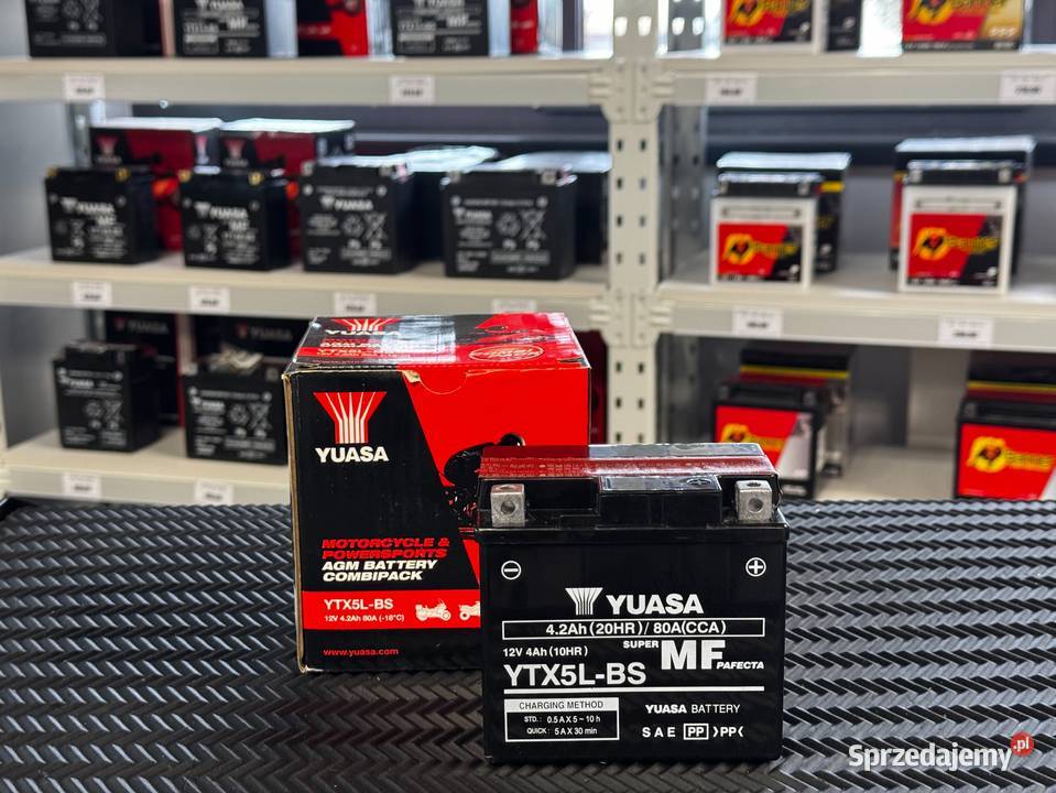 Akumulator YTX5LBS 12V 42Ah YUASA osobowe Akumulatory podkarpackie Jasło