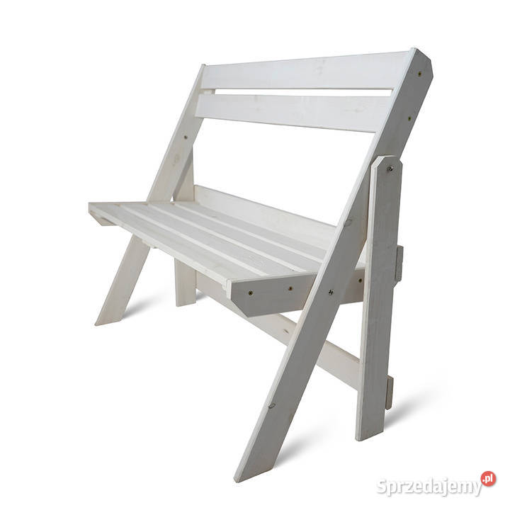 Ławka Ogrodowa Z Oparciem Drewniana Nowoczesna Elbląg