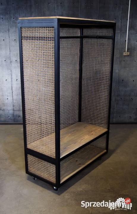 Stalowy wieszak szafa loftowa industrialna 50cm Wrocław