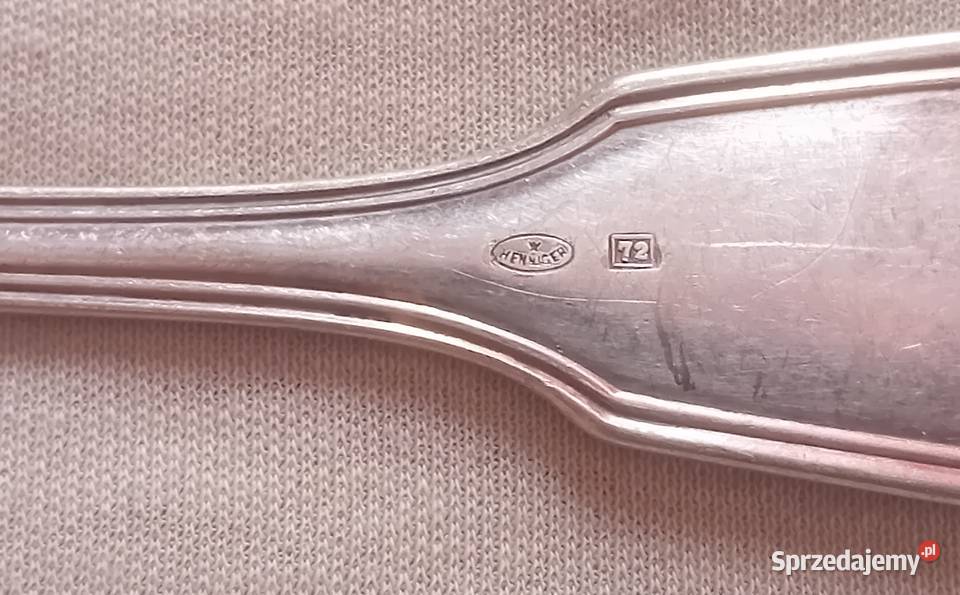 Komplet 6 platerowanych łyżek stołowych Gustaw Koźminek