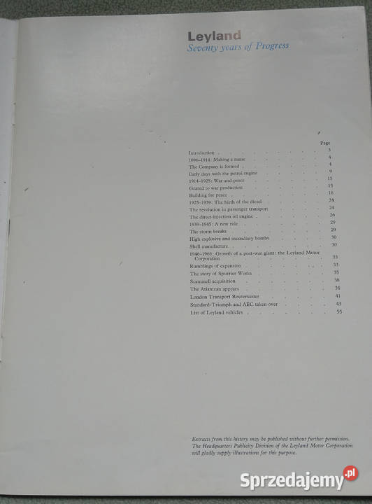 Broszury Leyland 1966 rarytas