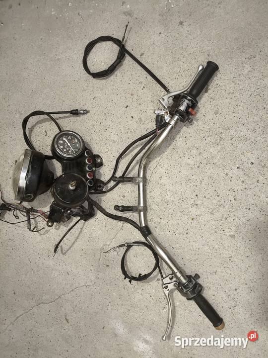 Kierownica konsola lampa instalacja elektryczna Kierownice motocyklowe Leszno sprzedam