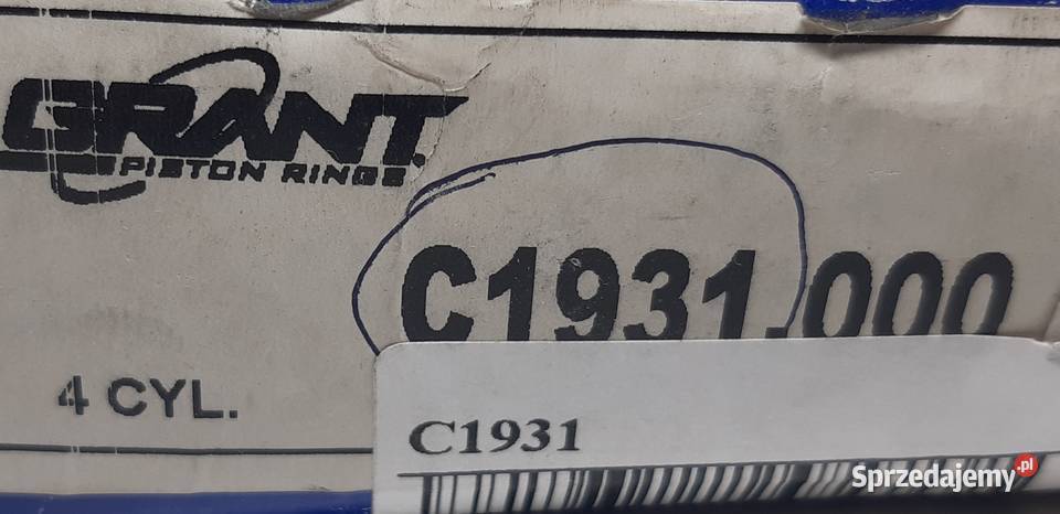 PIERŚCIENIE TŁOKA TOYOTA CAMRY 8687 20 D 2CTLC osobowe Silniki i osprzęt Mielęcin sprzedam