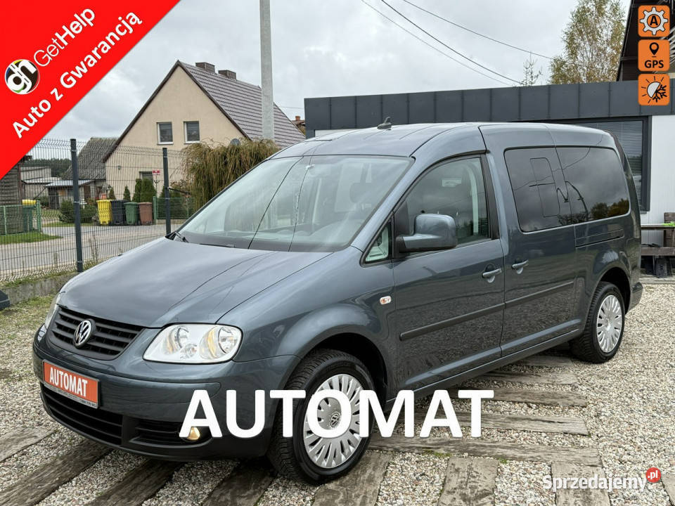 Volkswagen Caddy MAXIDSG19 tdi7osobowyz Niemiec Rok produkcji 2008 Samochody osobowe Dąbrowa
