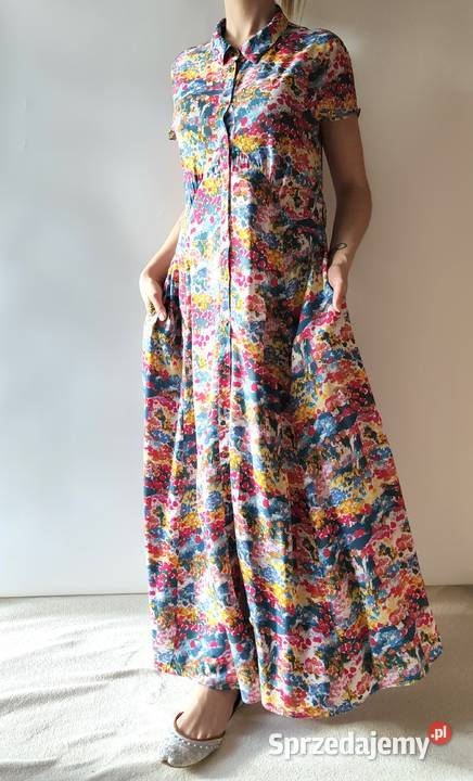 Długa kolorowa sukienka Soaked in Luxury L 40 Szczecin