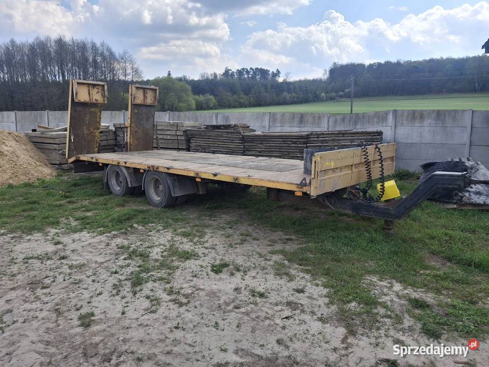 Laweta przyczepa niskopodwoziowa tandem Toszek