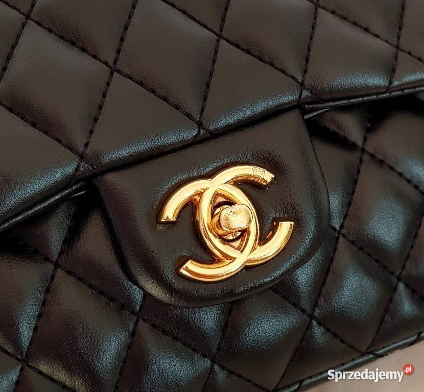 TOREBKA CHANEL 255 MINI PIKOWANA CHANELKA CZARNA
