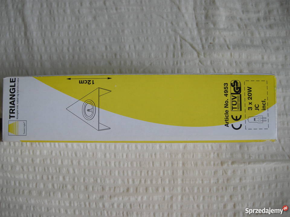 Trójkątna oprawa podszafkowa żarówki zasilacz Oświetlenie Rzeszów