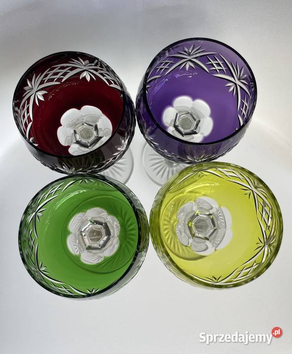 Kieliszki kryształowe Remery vintage Porcelana i szkło
