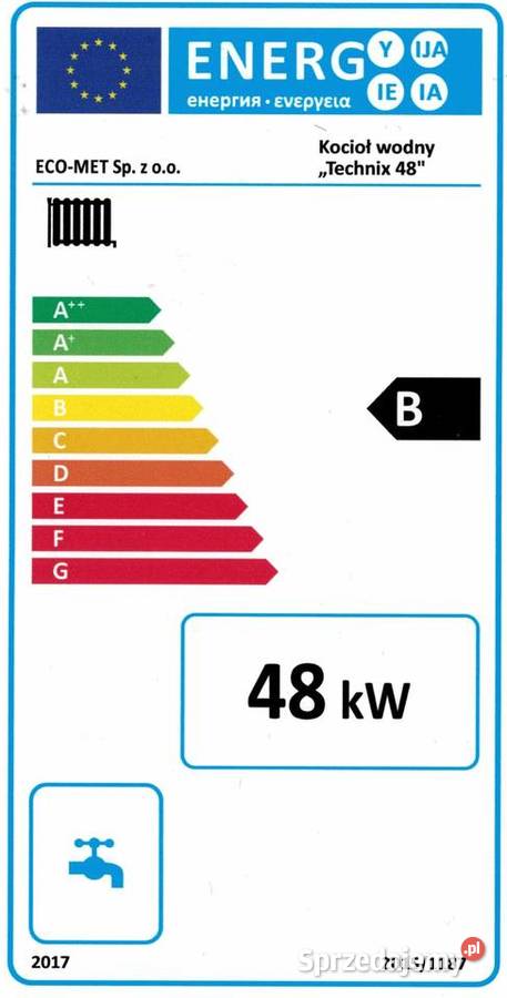 Kocioł 48kW 500m2 Piec 5 klasa z podajnikiem stal zachodniopomorskie Szczecin
