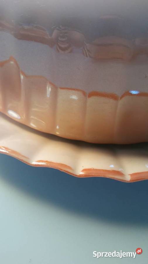 Maselnica art deco porcelana iryzowana sygnowana