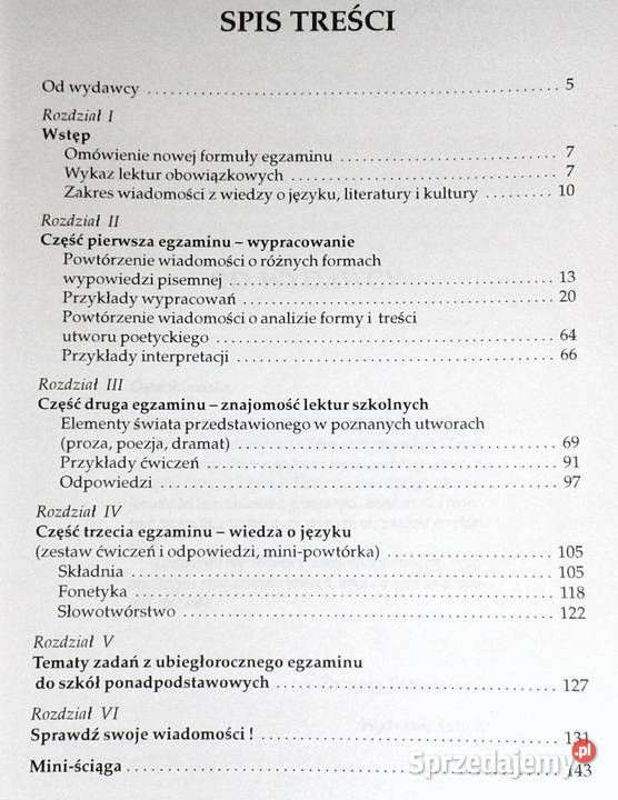 zdać egzamin do szkoły średniej Język polski Chełm