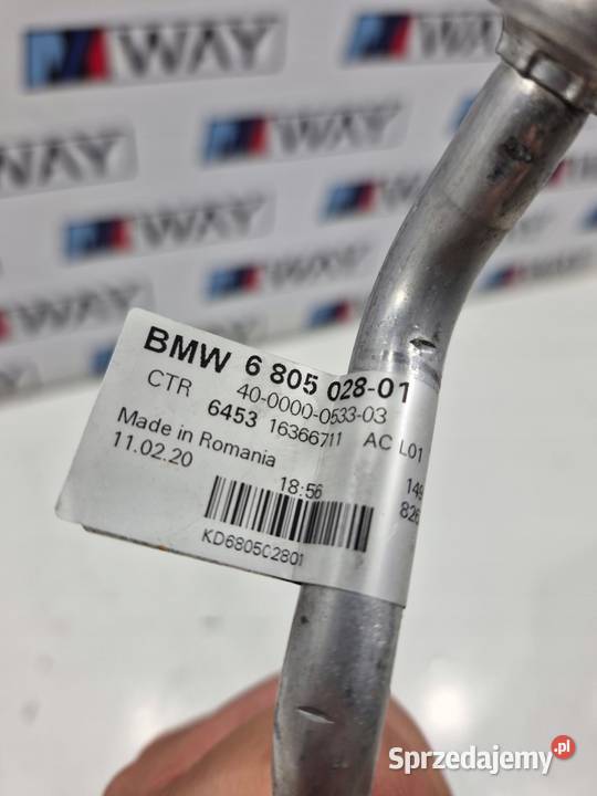 BMW G20 G21 G23 PRZEWÓD WĄŻ KLIMATYZACJI 6805028 Motoryzacja