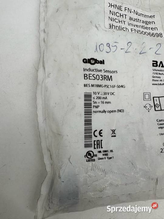 Balluff BES03RM BES M18MGPSC16FS04G Czujnik Warszawa sprzedam
