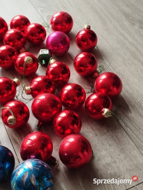 bombki szklane stare prl kolekcjonerów 39 sztuk