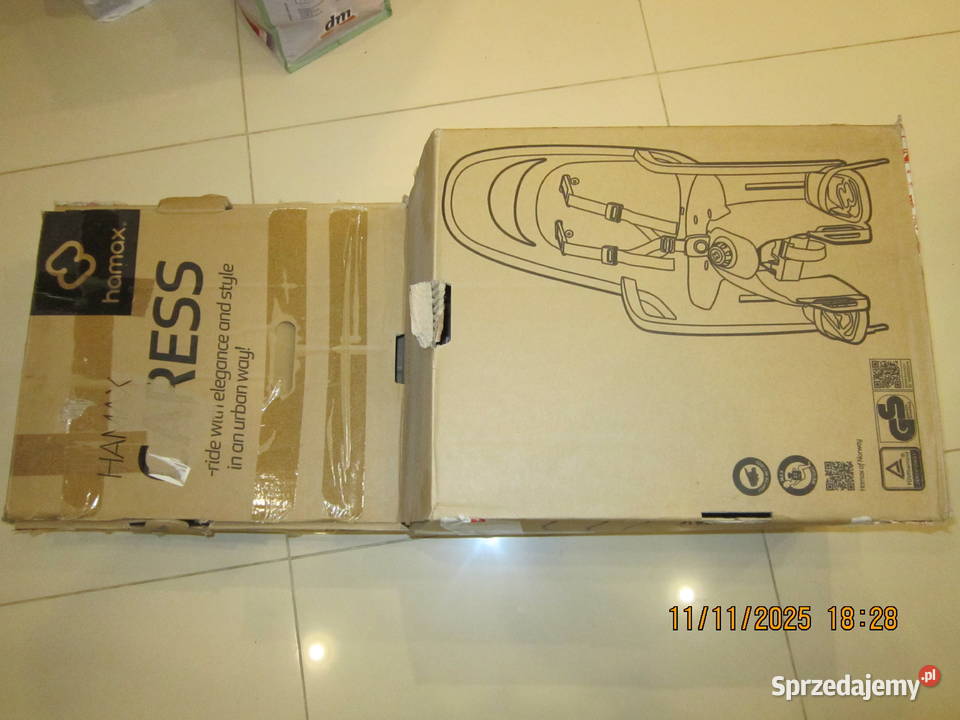 Fotelik rowerowy tylny Hamax Caress amortyzowany mazowieckie Warszawa