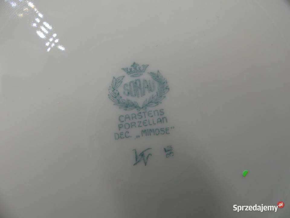 Komplet śniadaniowy Sorau Żary czerwone Mimozy