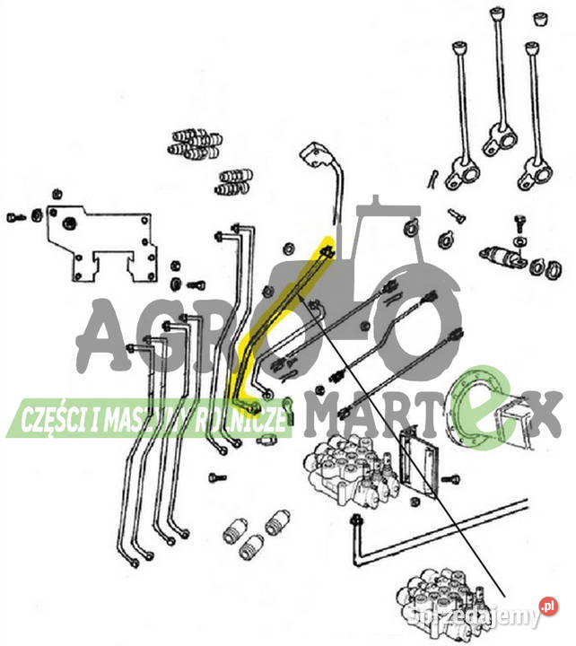 5092061 5093238 5092060 RURKA HYDRAULICZNA CNH Pozostałe Wichrów