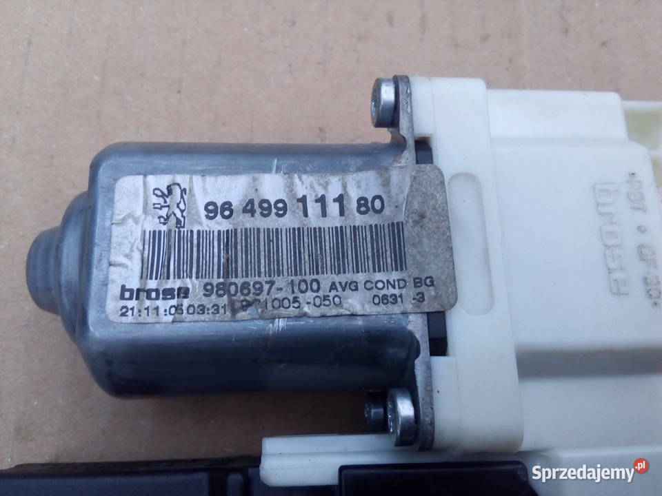 Silnik mechanizm podnoszenia szyby przód lewy osobowe Koszalin