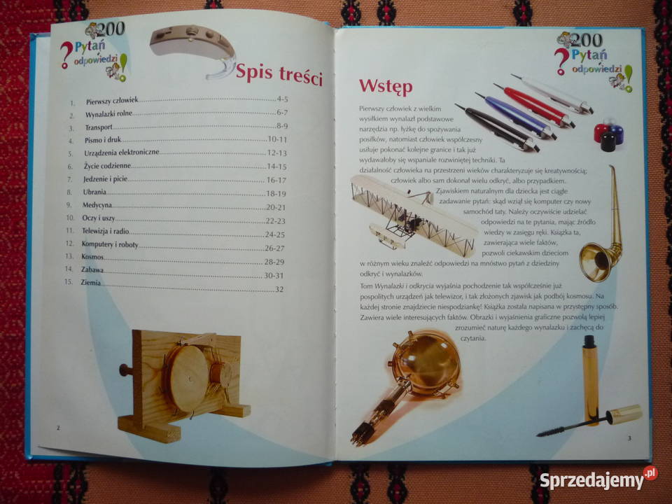 Wynalazki i odkrycia 200 pytań i odpowiedzi Szczecin
