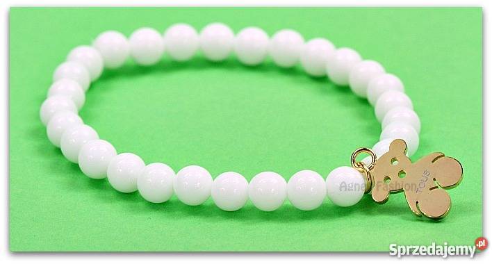 Bransoletka Białe Kulki NOWOŚĆ Tous Miś Bear dolnośląskie
