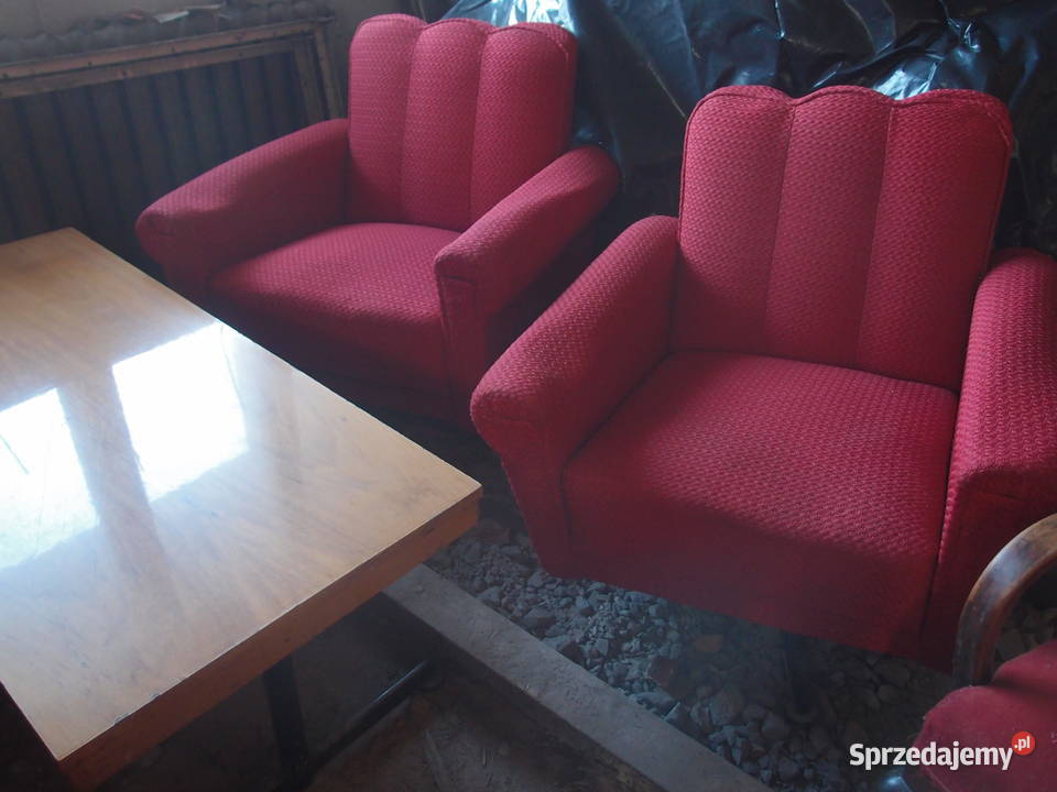 Starocia z PRLu stylowe fotele i ława Art deco Łódź sprzedam