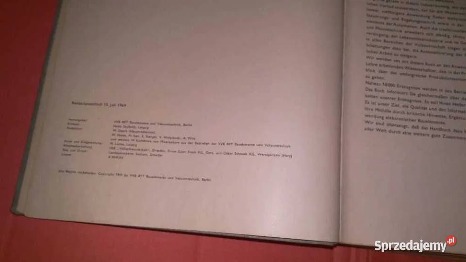 RFT Electronic Handbuch elektronische Pozostałe