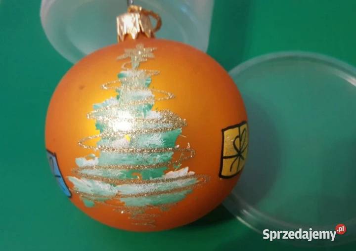 Bombka złota szklana na choinkę ozdoba ŚWIĘTA z Oborniki sprzedam
