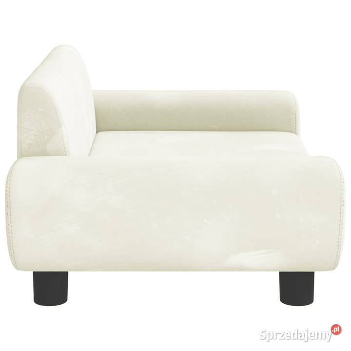 Sofa dzieci kremowa 70x45x33 aksamit WM3196392 mazowieckie