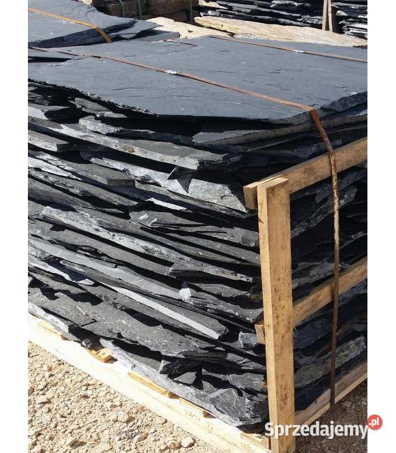 CZARNY ŁUPEK NATURALNY Kamień na Taras Schody Warszawa