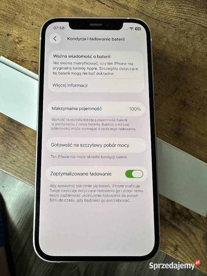iPhone 12 white biały stan nowa bateria Kraków