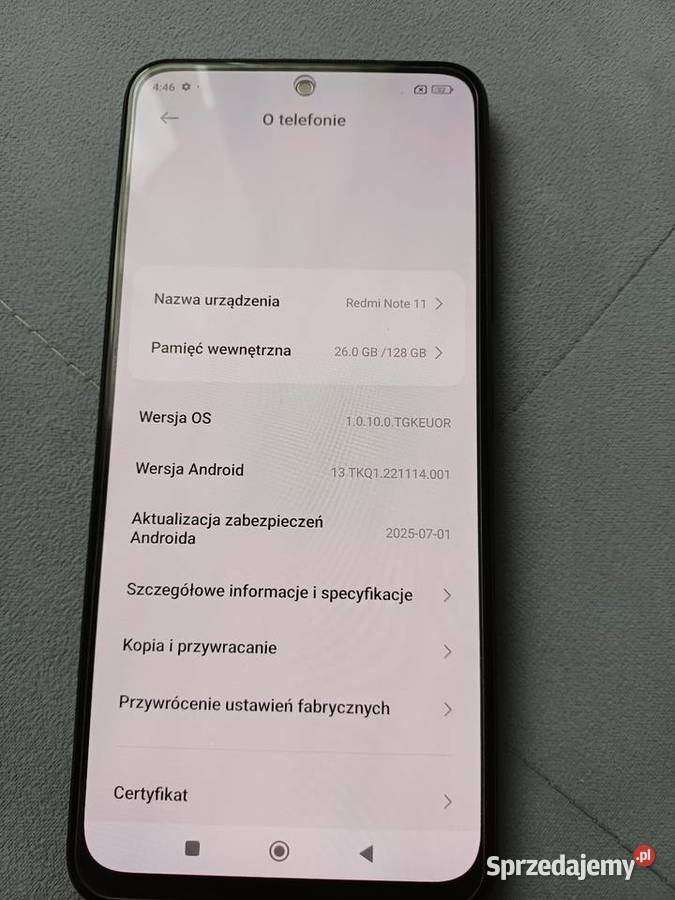 Xiaomi Redmi Note 11 6 GB RAM 128 GB Sosnowiec sprzedam