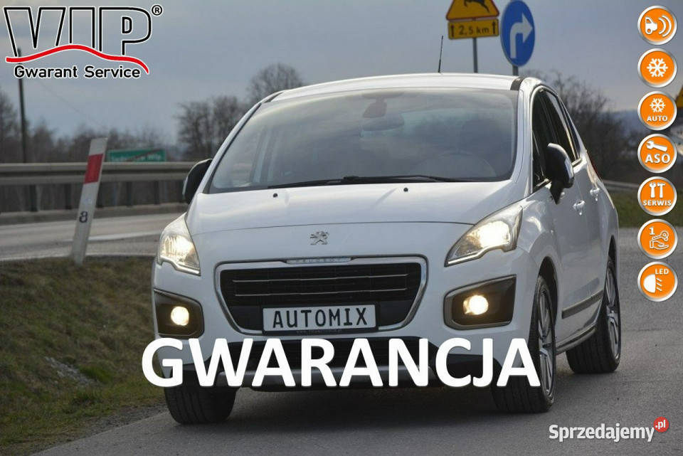 Peugeot 3008 1.6HDI gwarancja przebiegu alufelgi bezwypadkowy Lift I (2009…