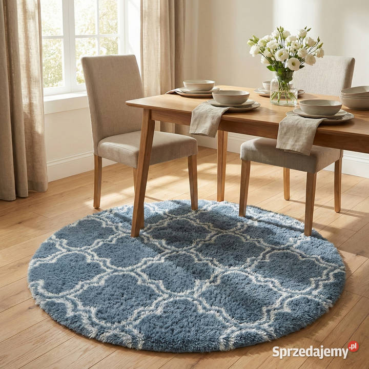 Dywan okrągły do salonu shaggy DECOR Opole