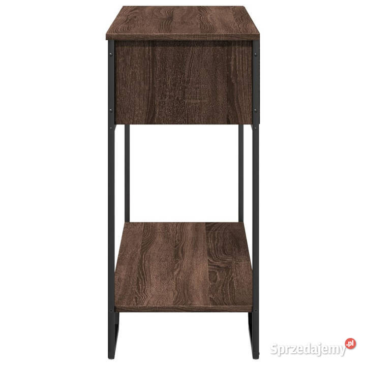 Stolik konsolowy brązowy dąb 100x35x745 WM848533 Warszawa sprzedam