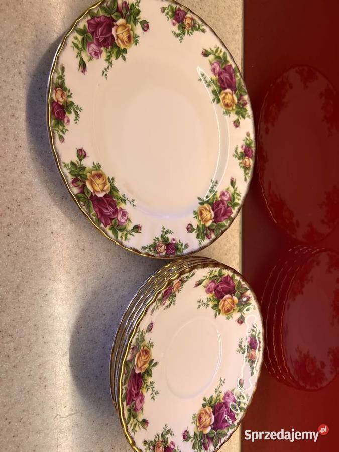 Talerzyki z serii Royal Albert Old Country Roses Legionowo sprzedam