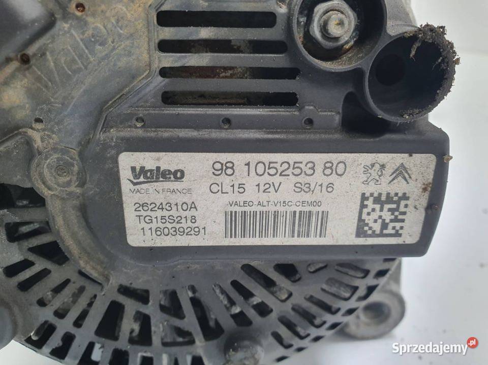 ALTERNATOR PEUGEOT 308 9810525380 Lipno