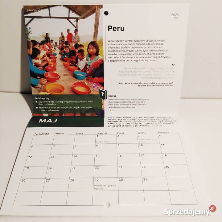 Kalendarz Towarzystwa Biblijnego na 2025 sprzedam