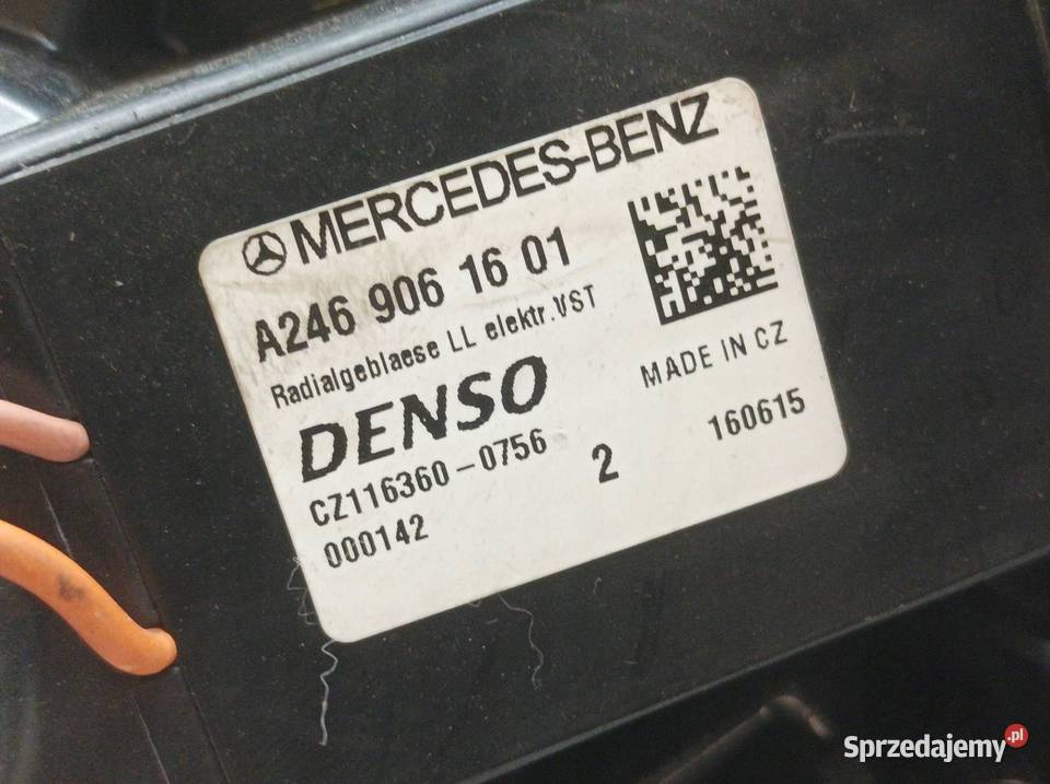 NAGRZEWNICA W2469061601 MercedesBenz CLAklasa I Rok produkcji 2015 Nagrzewnice świętokrzyskie